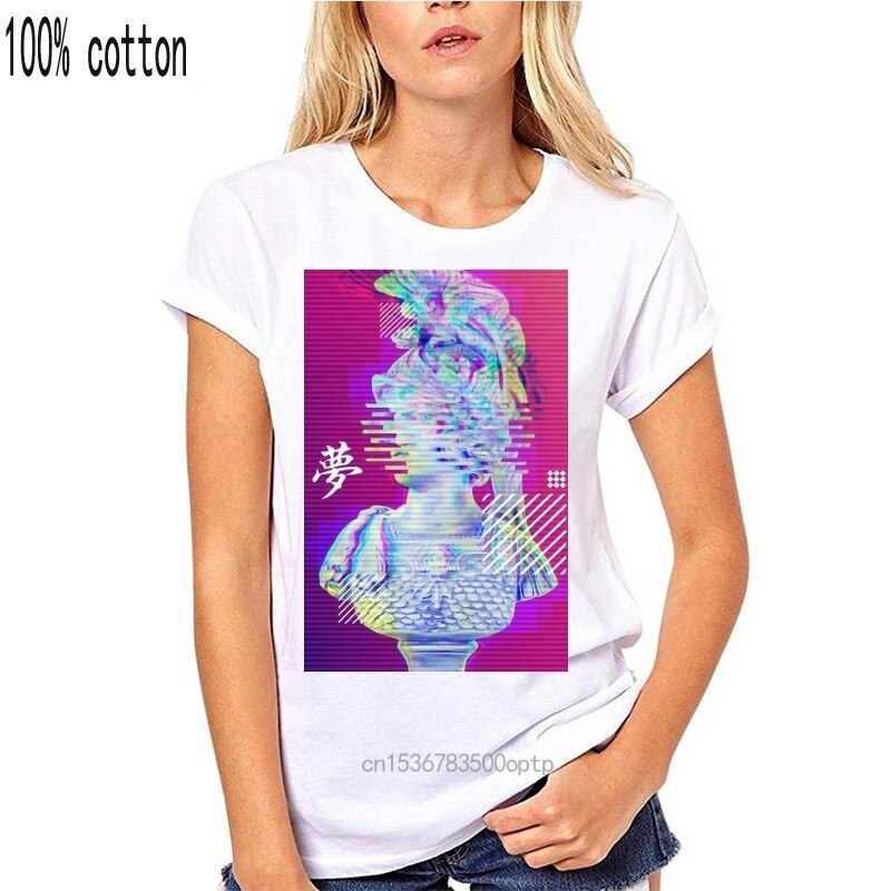 Julius Caesar Statue Vaporwave Women T-Shirt