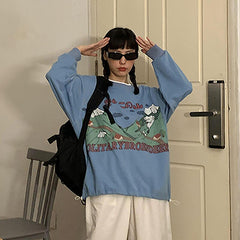 Japanese Harajuku Pullover Oversized Sweatshirt