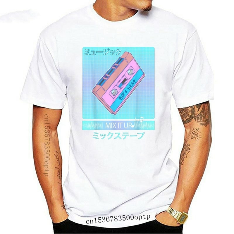 Mix Tape 90'S Japanese Aesthetic Vaporwave Men T-Shirt