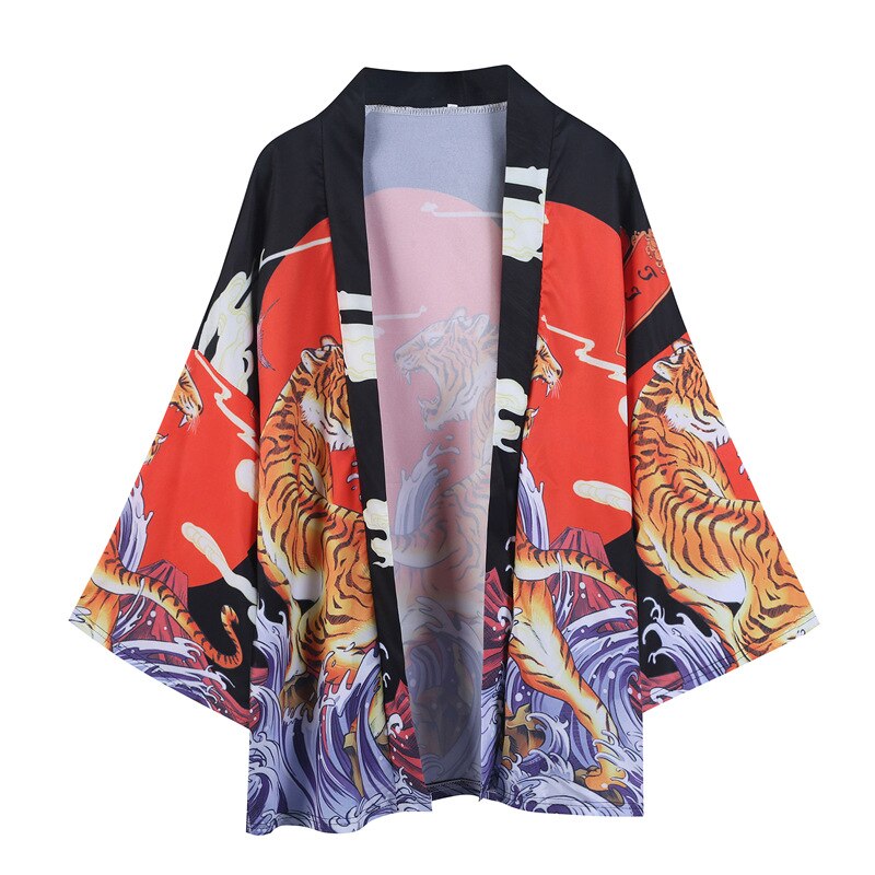 Harajuku Tiger 3/4 Sleeve Kimono