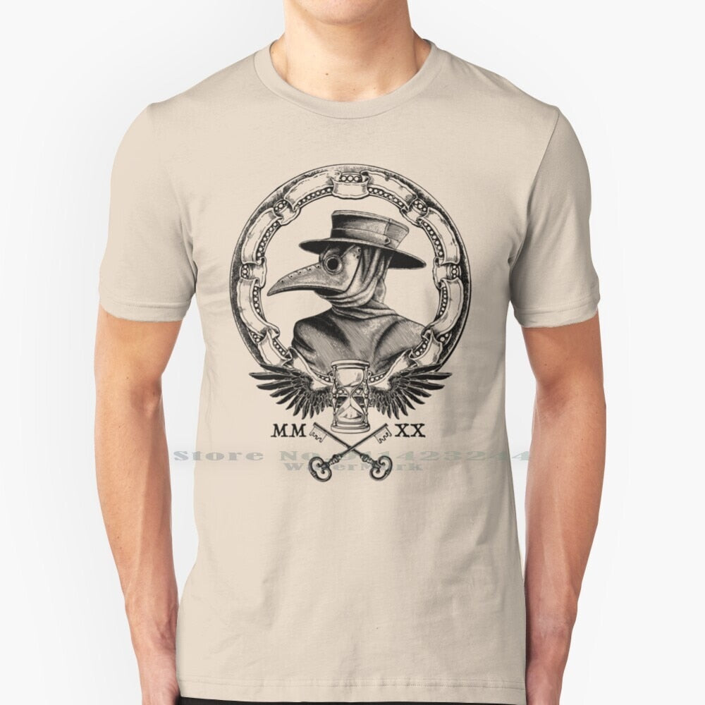 Plague Winged Hourglass Roman Mask T-Shirt