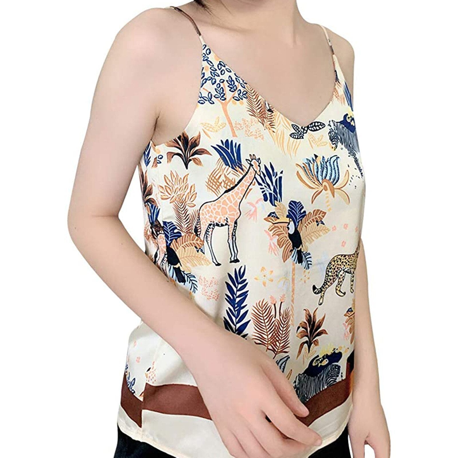 Animal Forest Sleeveless Blouse