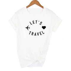 Let's Travel Airplane Traveling T-shirt