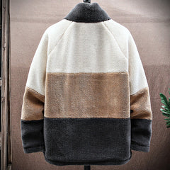 Patchwork Men's Winter Warm Fleece Jacket