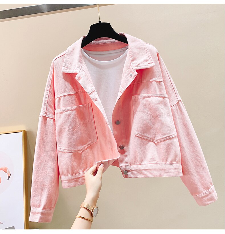 Aesthetic Collar Denim Jackets