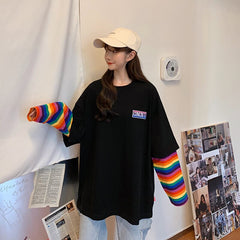 Concrete Rainbow Kawaii Oversized Sweatshirt