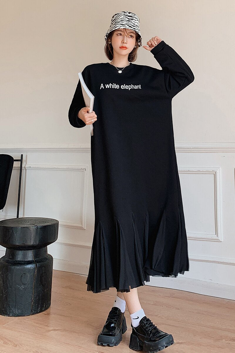 Oversized Long Elephant Dress