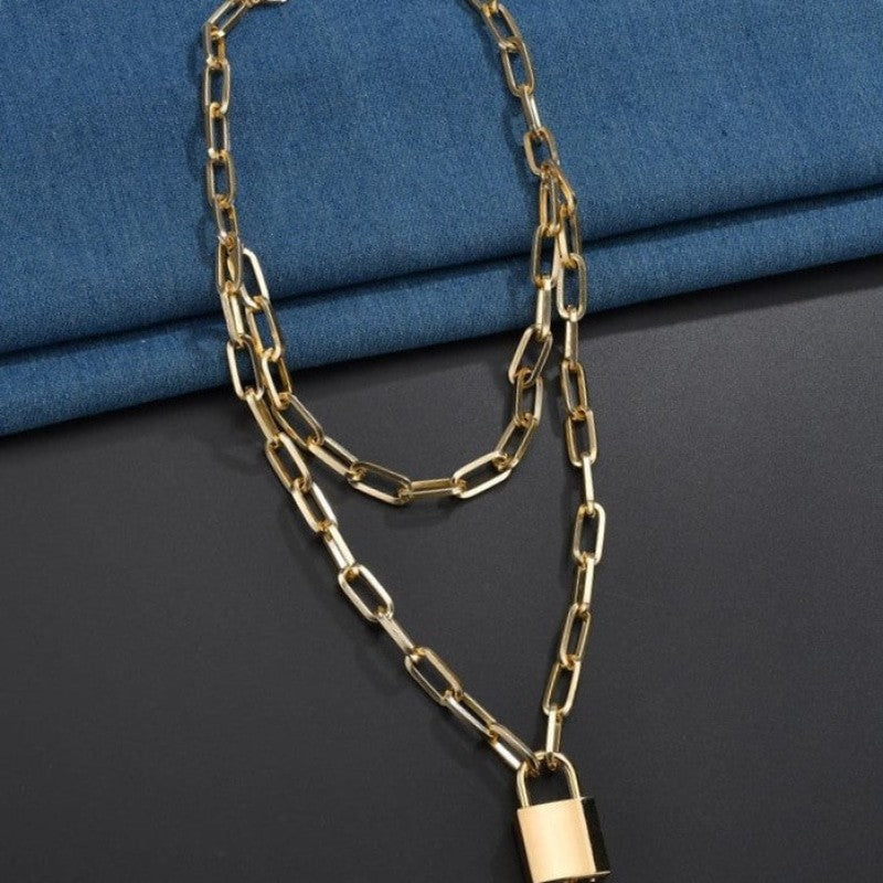 Punk Double Layer Necklace