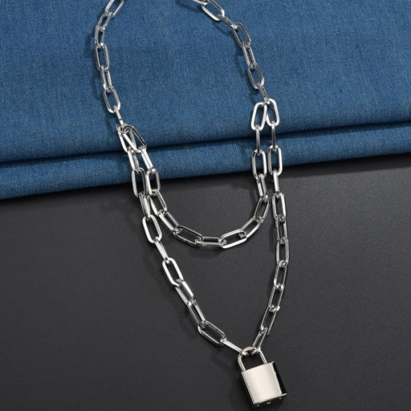 Punk Double Layer Necklace