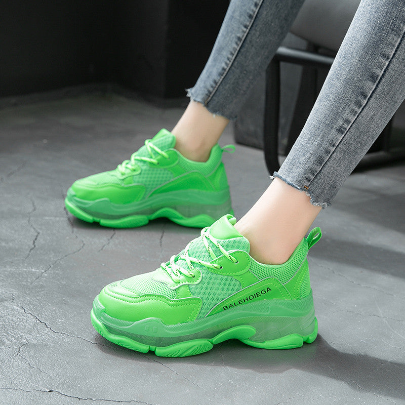 Casual Mesh Solid Color Sneakers