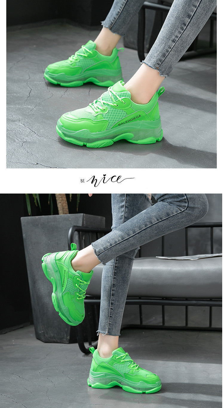 Casual Mesh Solid Color Sneakers