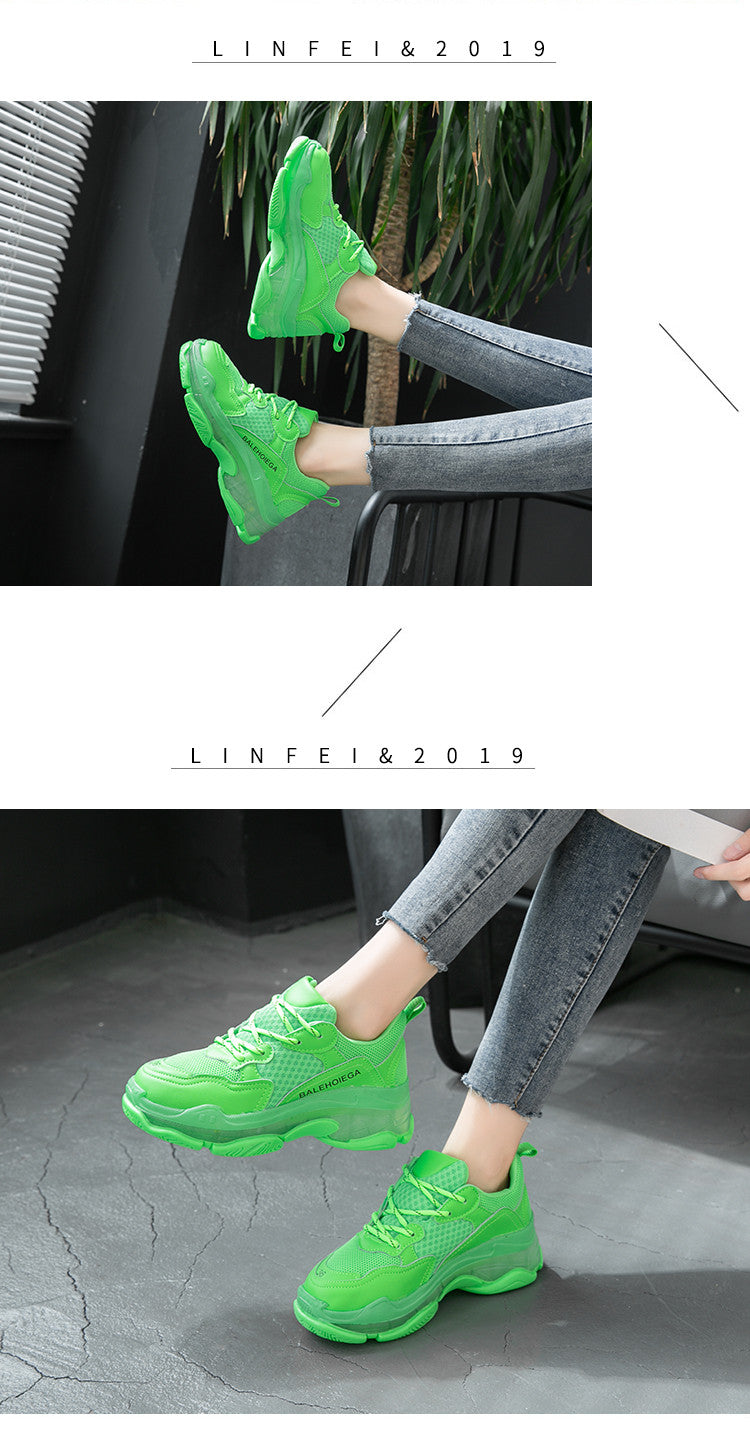 Casual Mesh Solid Color Sneakers