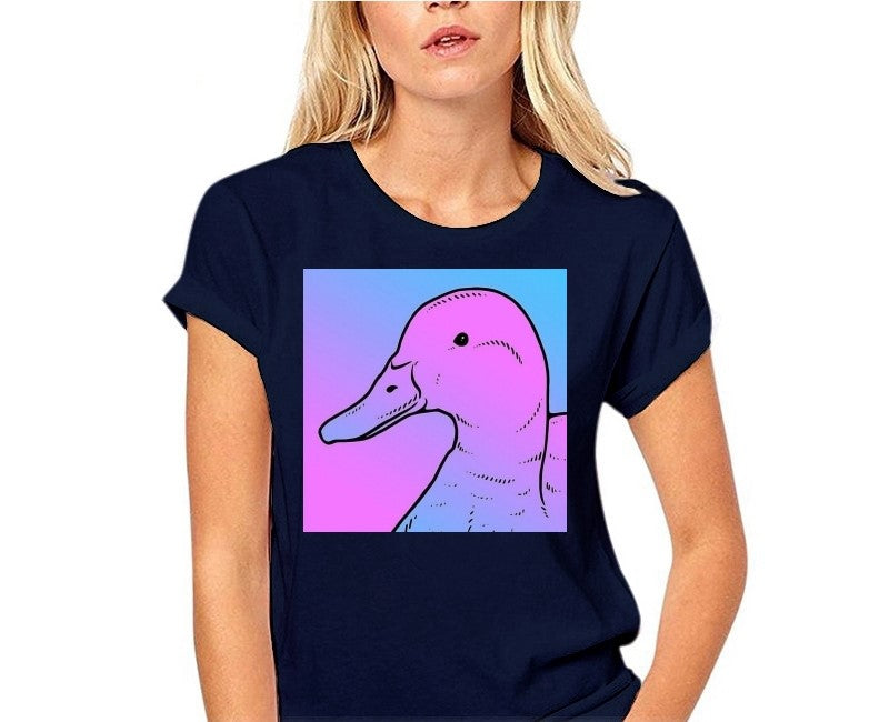 The Duck Vaporwave Women T-Shirt