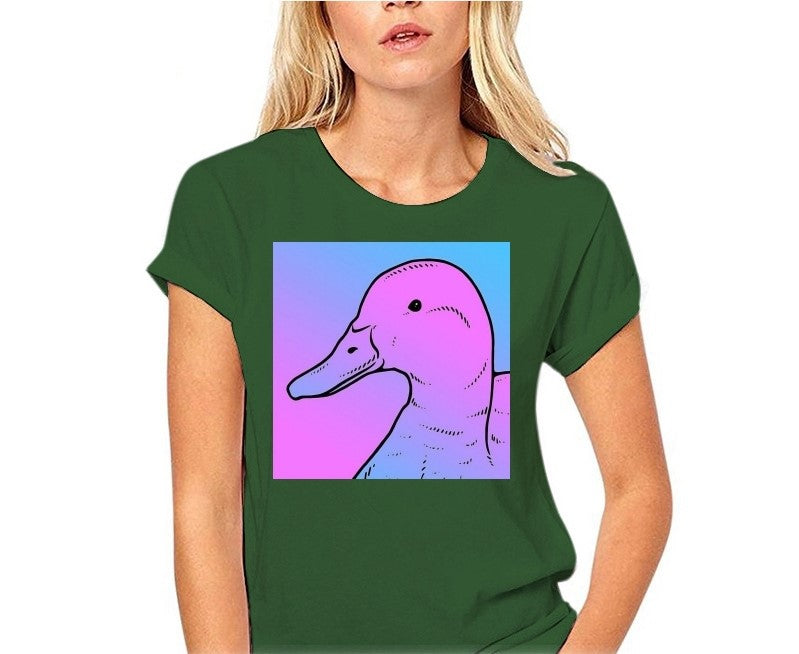 The Duck Vaporwave Women T-Shirt