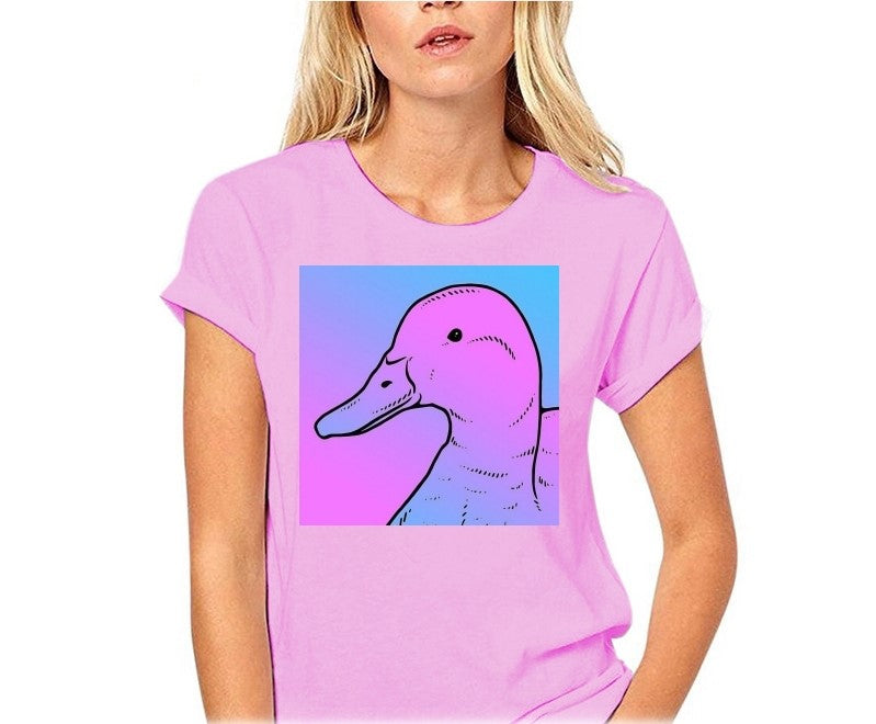 The Duck Vaporwave Women T-Shirt