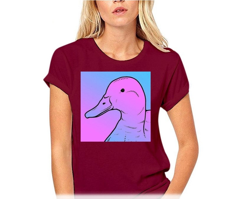 The Duck Vaporwave Women T-Shirt