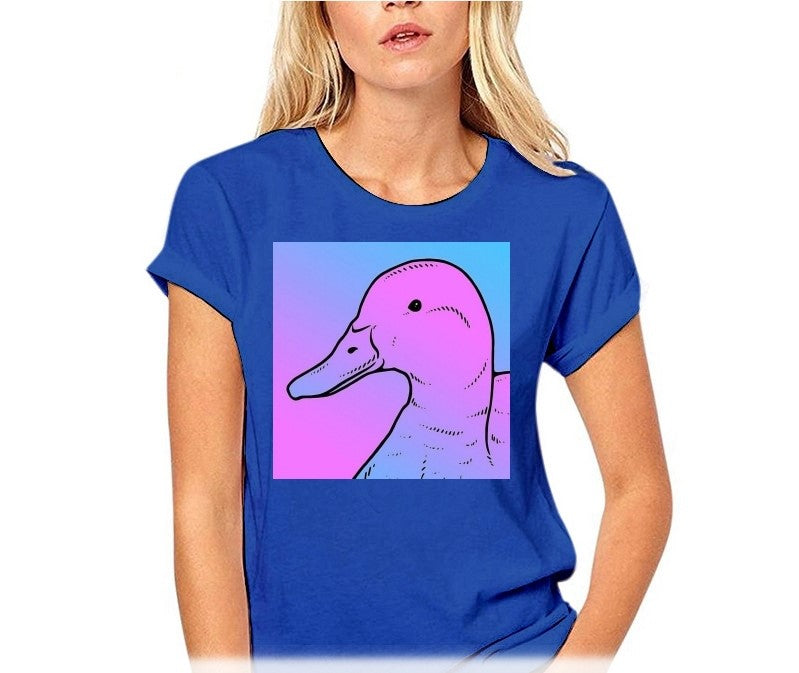 The Duck Vaporwave Women T-Shirt