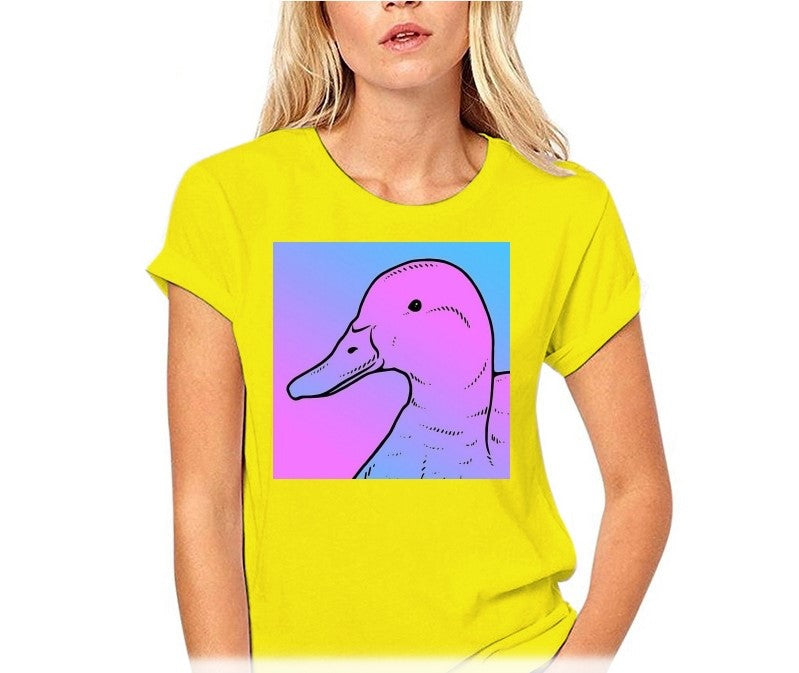 The Duck Vaporwave Women T-Shirt