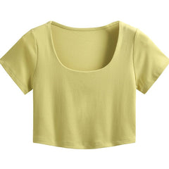 Short Sleeve Thin Knitted T-shirt