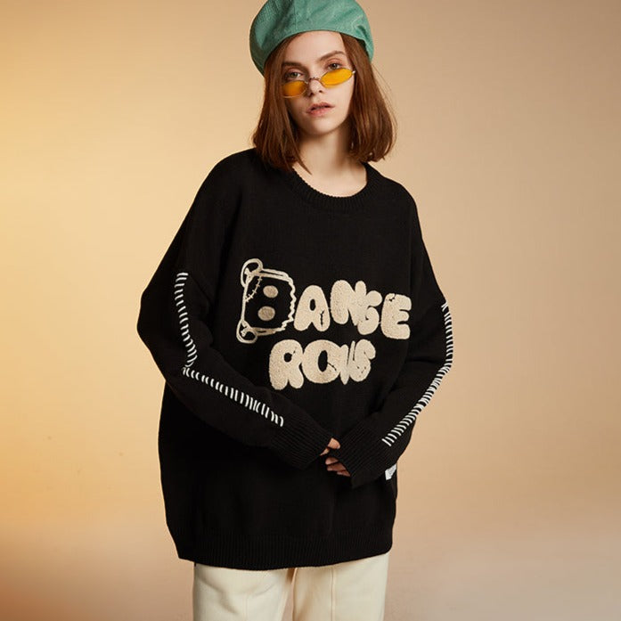 Ange Rous Bear Crew Neck Sweater