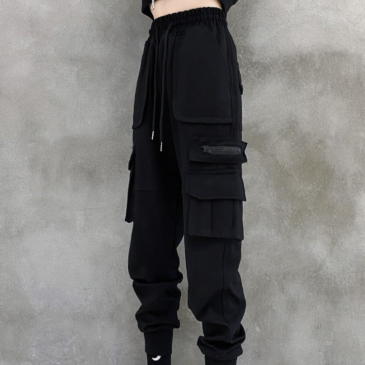 High Waist Straight Cargo Pants