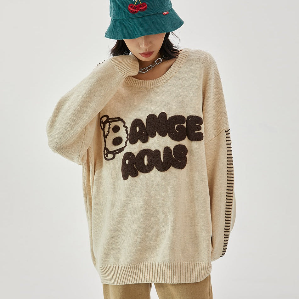 Ange Rous Bear Crew Neck Sweater