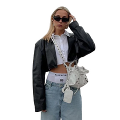 High Waist Cropped Short Jacket