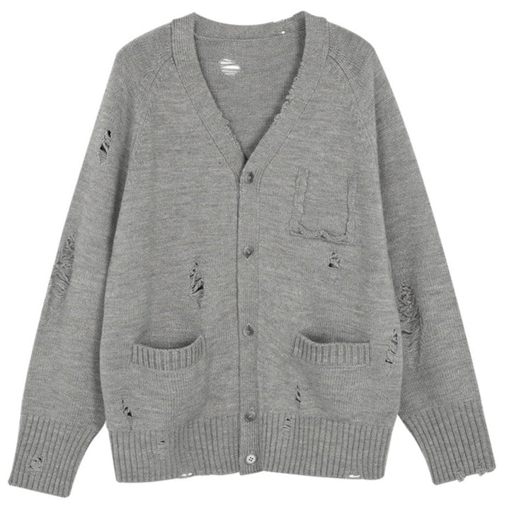 Blended Damage Pocket Cardigan