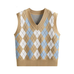 V-Neck Knitted Vest