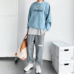 Solid Color Loose sweatpants