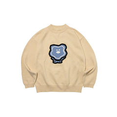 Loose Knitted Bear Sweatshirt