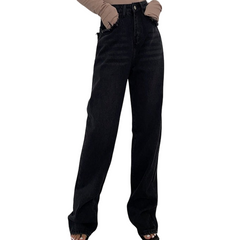 Distressed High Waist Loose Pants