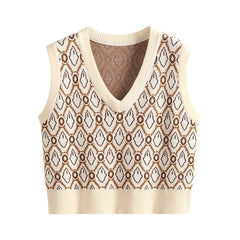 Retro Loose-Knit Vest