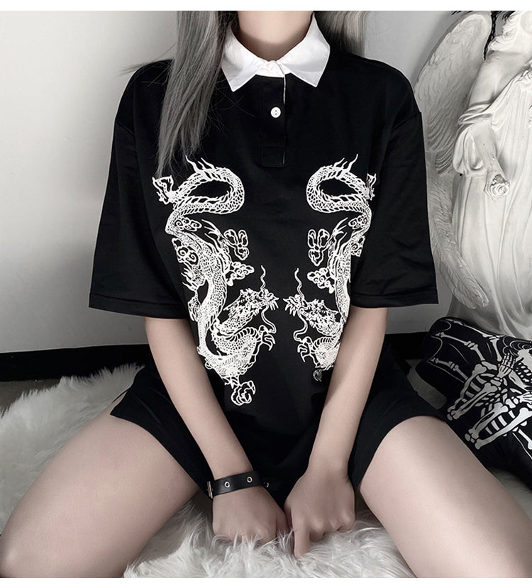 Dark Dragons Tee Dress T-Shirt