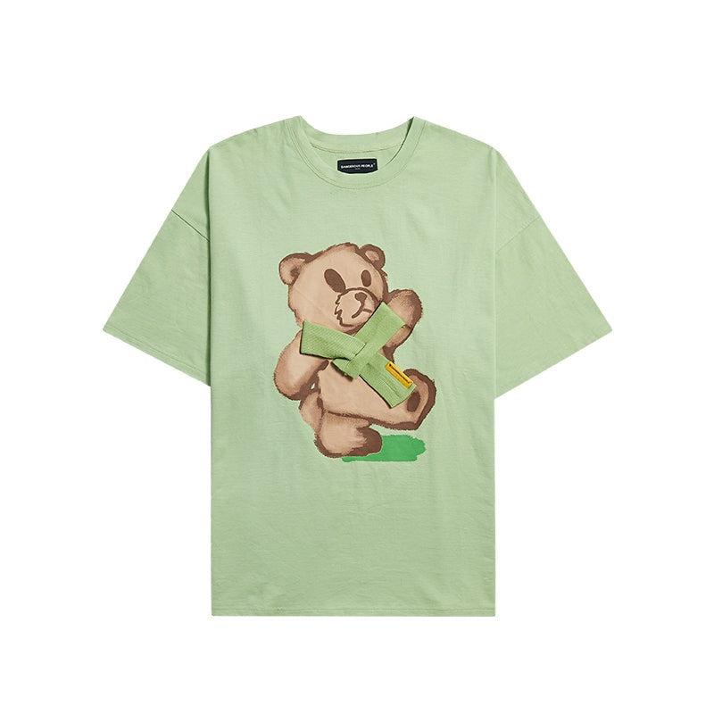 Scarf Bear Short-Sleeved T-shirt