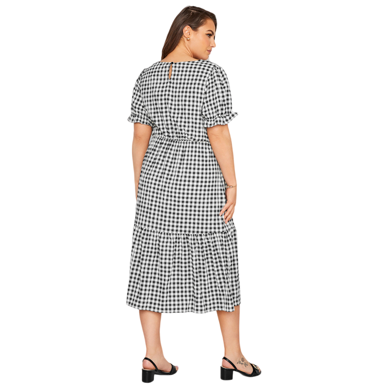 Checkered Plus Size Dress