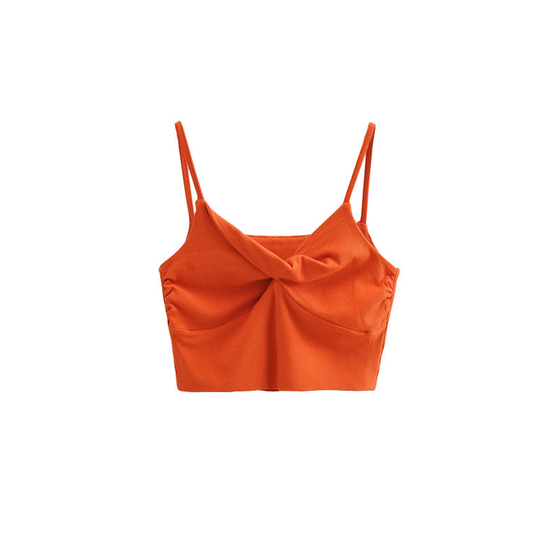 Solid Color Short Crop Top