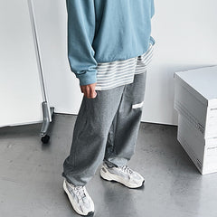 Solid Color Loose sweatpants