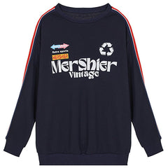 Mershier Dark Blue Long Sleeve Sweatshirt