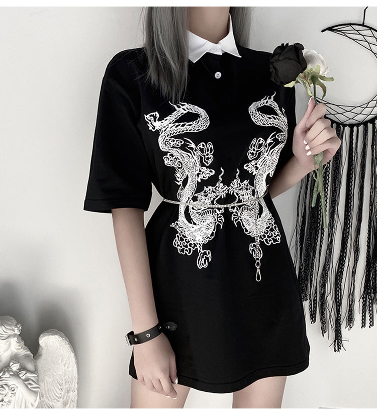 Dark Dragons Tee Dress T-Shirt