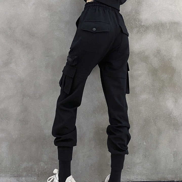 High Waist Straight Cargo Pants