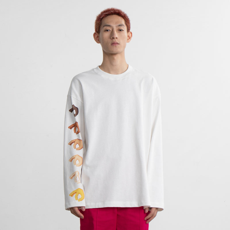 Ok Printed Sleeve sweatshirt