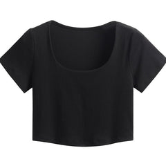 Short Sleeve Thin Knitted T-shirt