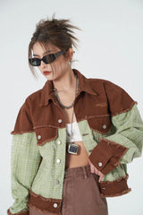 Two Colors Loose Jacket