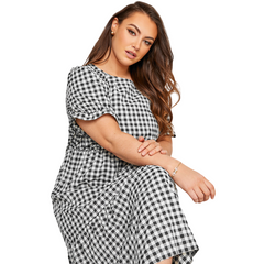 Checkered Plus Size Dress