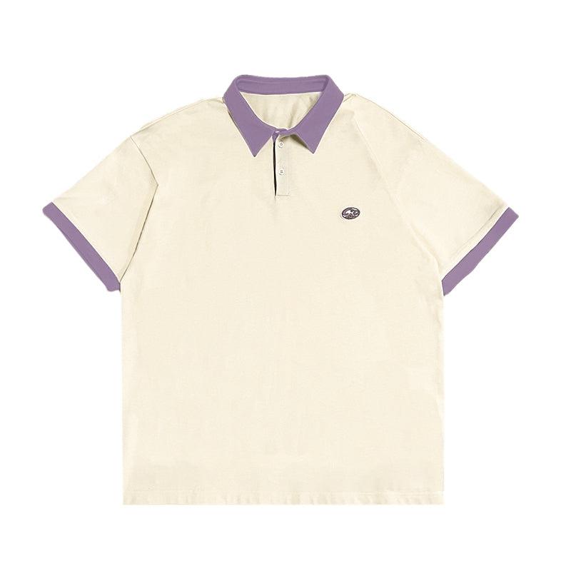 Oversize Short-Sleeved Polo Shirt