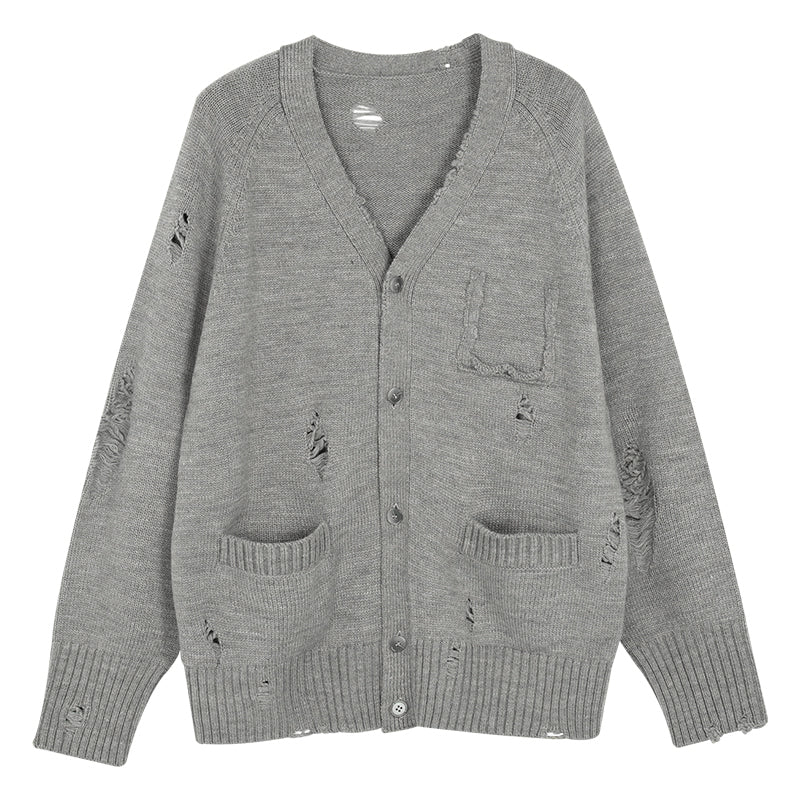 Blended Damage Pocket Cardigan