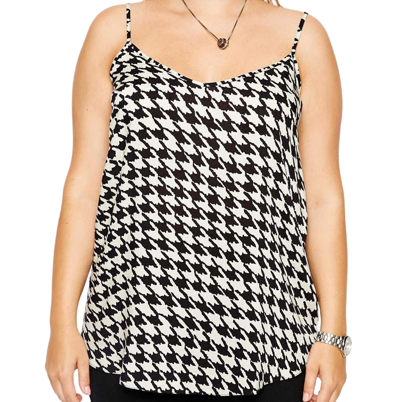 Black And White Loose Camisole