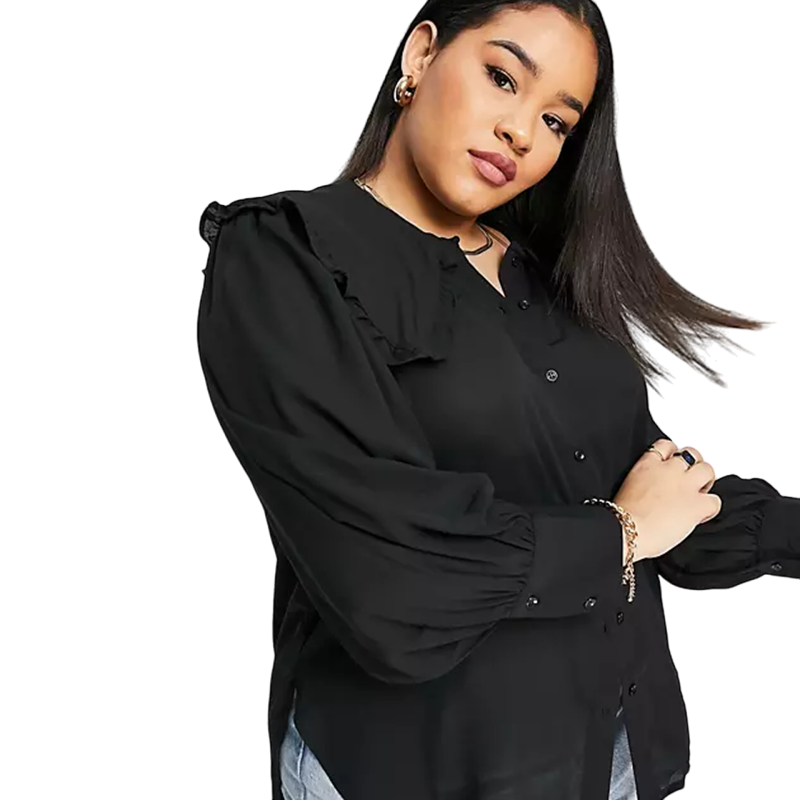 Plus Size Chiffon Shirt