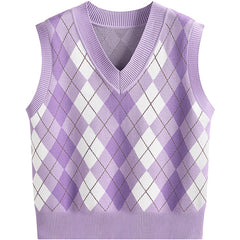 V-Neck Knitted Vest